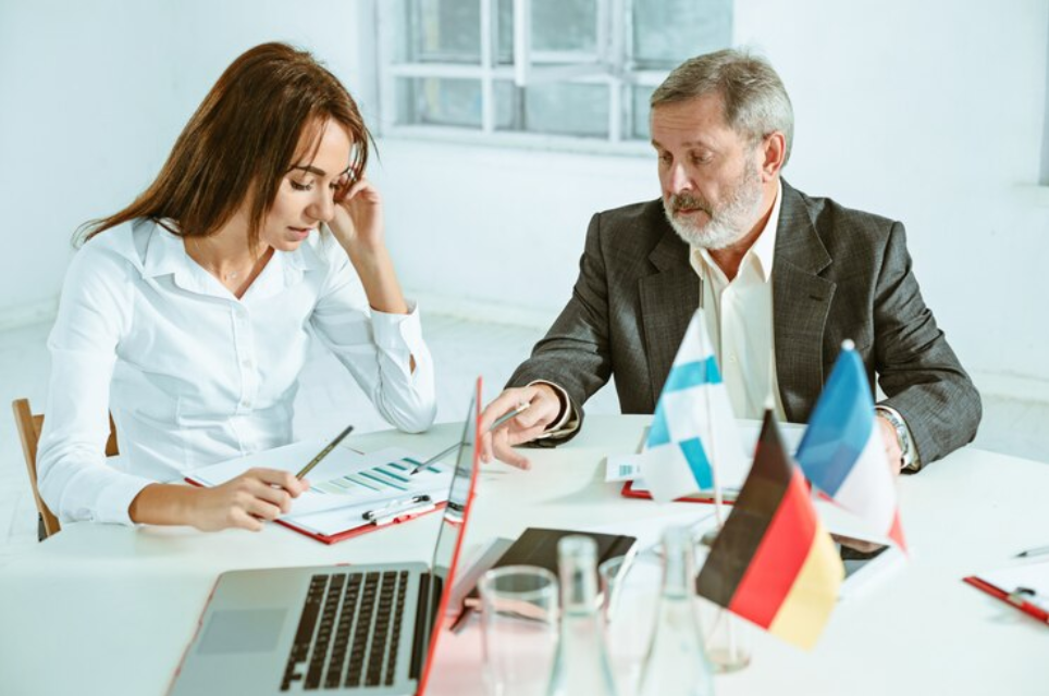 business people working together Germany